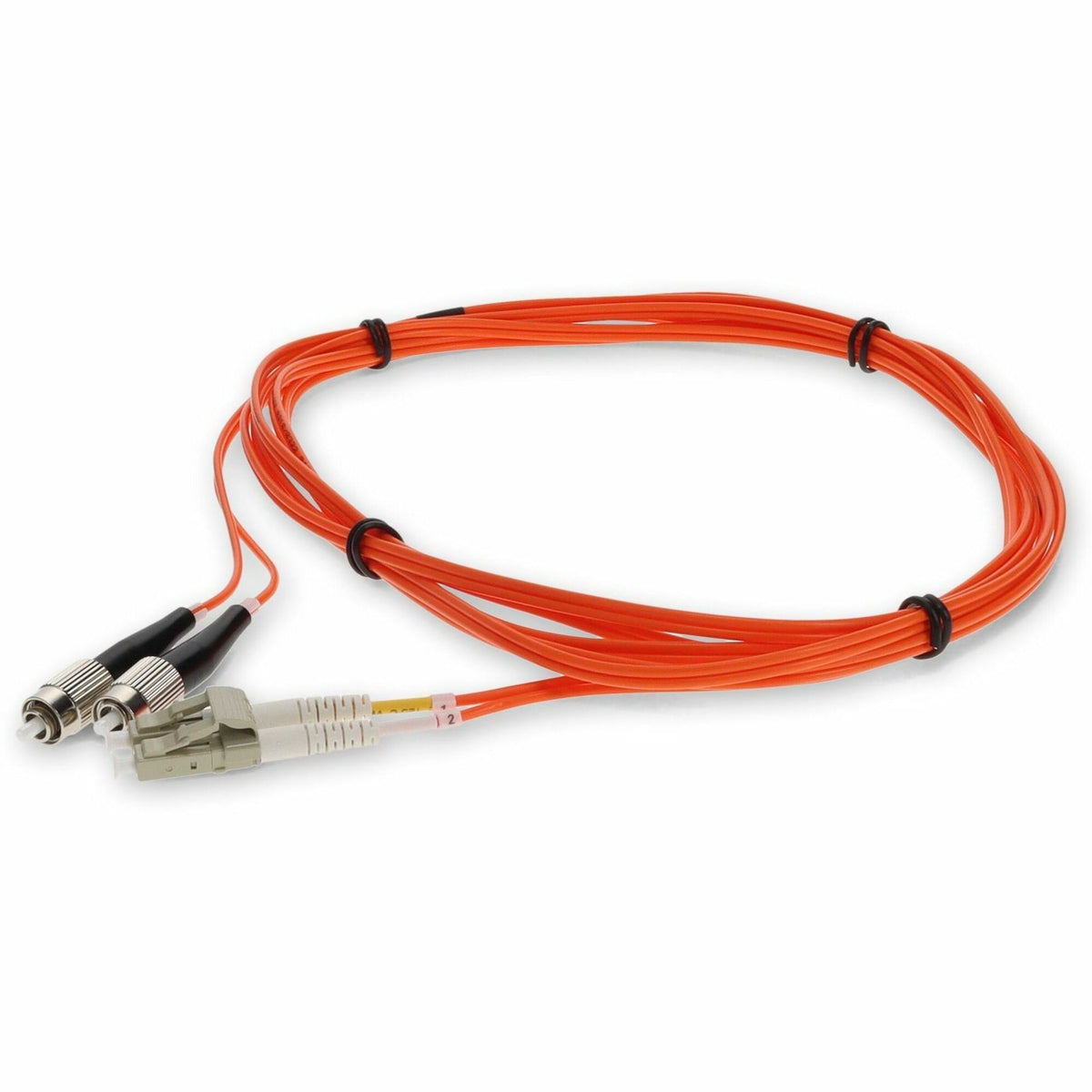 AddOn 5m FC (Male) to LC (Male) Orange OM1 Duplex Fiber OFNR (Riser-Rated) Patch Cable - ADD-LC-FC-5M6MMF