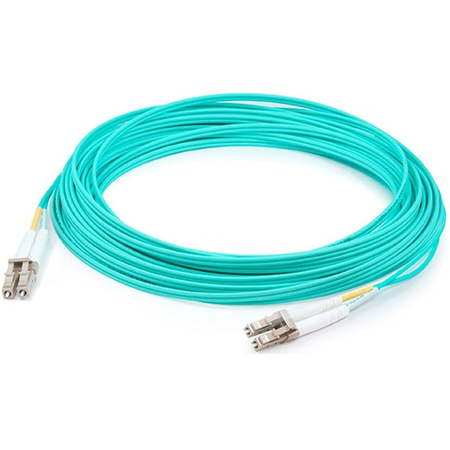 AddOn 200m LC (Male) to LC (Male) Aqua OM4 Duplex Fiber OFNR (Riser-Rated) Patch Cable - ADD-LC-LC-200M5OM4