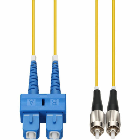 AddOn 10m SC to FC Yellow OS2 Duplex OFNR (Riser-Rated) SMF Fiber Patch Cable - ADD-SC-FC-10M9SMF