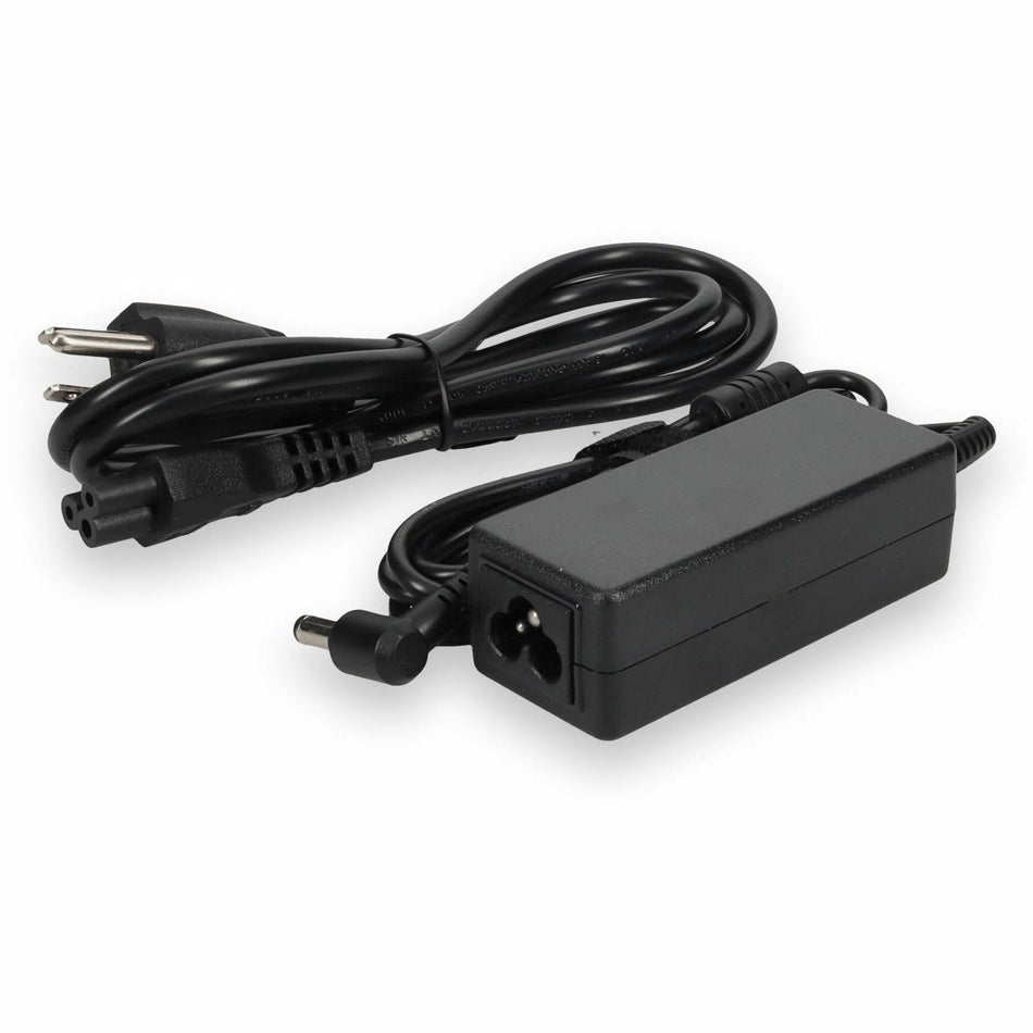 Addon Lenovo&reg; ADP-40NH Compatible 40W 20V at 2A Black 5.5 mm x 2.5 mm Laptop Power Adapter and Cable - ADP-40NH-AO