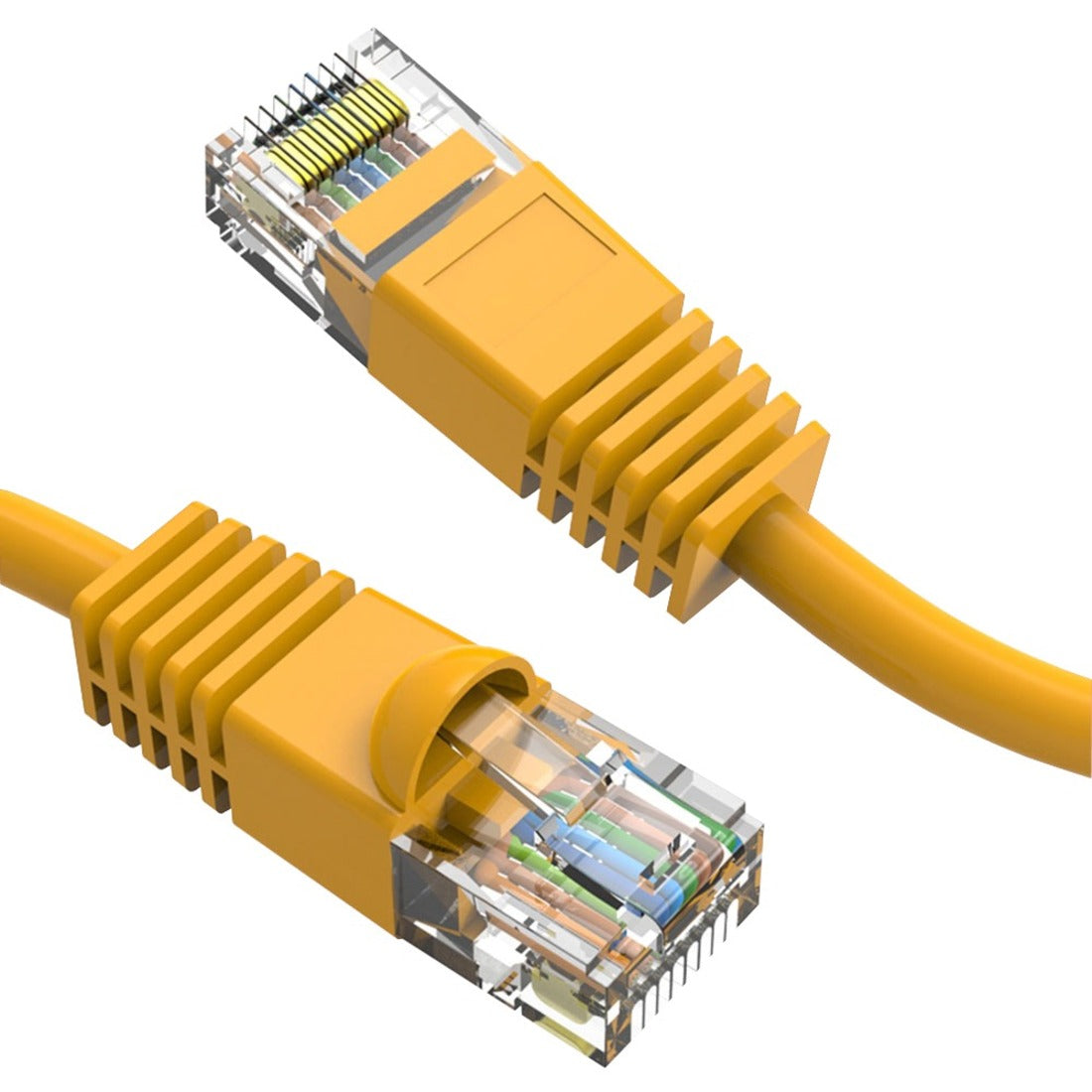 Axiom 40FT CAT6 UTP 550mhz Patch Cable Snagless Molded Boot (Yellow) - C6MB-Y40-AX