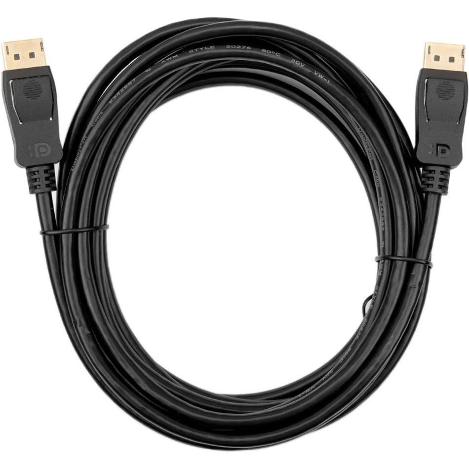 Rocstor Premium 15ft / 5m DisplayPort 1.2 Cable M/M - DisplayPort 4k - DisplayPort Male Digital Audio/Video - 15ft - Black- DP TO DP Cable 4Kx2K - Y10C238-B1