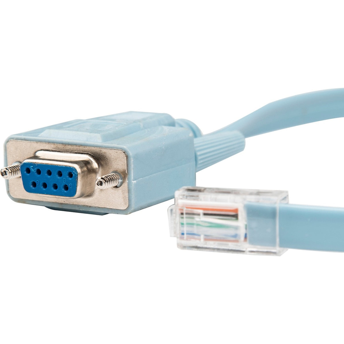 Rocstor Premium 6 ft Cisco&reg; console router cable - RJ45 (m) - DB9 (f) - RJ-45 Male Network - DB-9 Female Serial - Blue - Blue Cisco Router Cable - M/F - Y10A211-BL1