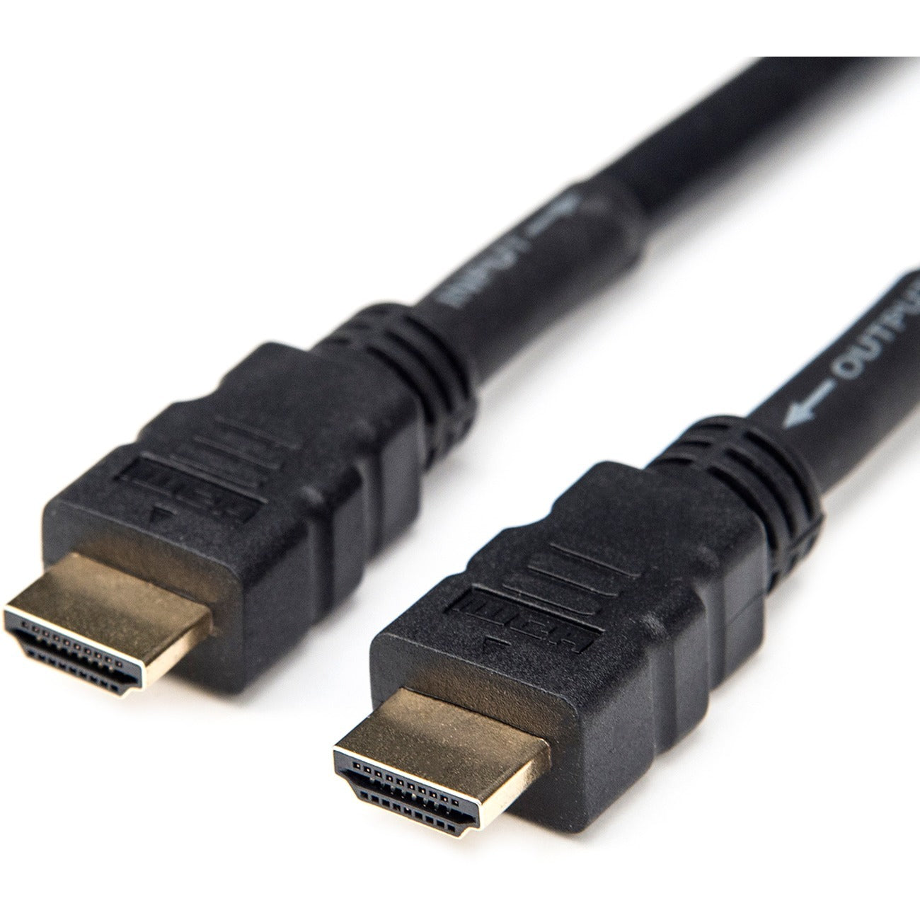 Rocstor Premium 75ft 4K High Speed HDMI to HDMI M/M Cable - Ultra HD HDMI 2.0 Supports 4k x 2k at 60Hz with resolutions up to 3840x2160p and 18Gbps Bandwidth - HDMI 2.0 to HDMI 2.0 Male/Male - HDMI 2.0 for HDTV, DVD Player - 75ft (22.9m) - 1 Retail Pack - 1 x HDMI Male - 1 x HDMI Male - Gold Plated Connectors - Shielding - Black - HDMI CABLE ULTRA HD 4Kx2K - HDMI for Audio/Video Devi SUPPORT 3D 4K2K 60HZ 18GBPS - Y10C231-B1