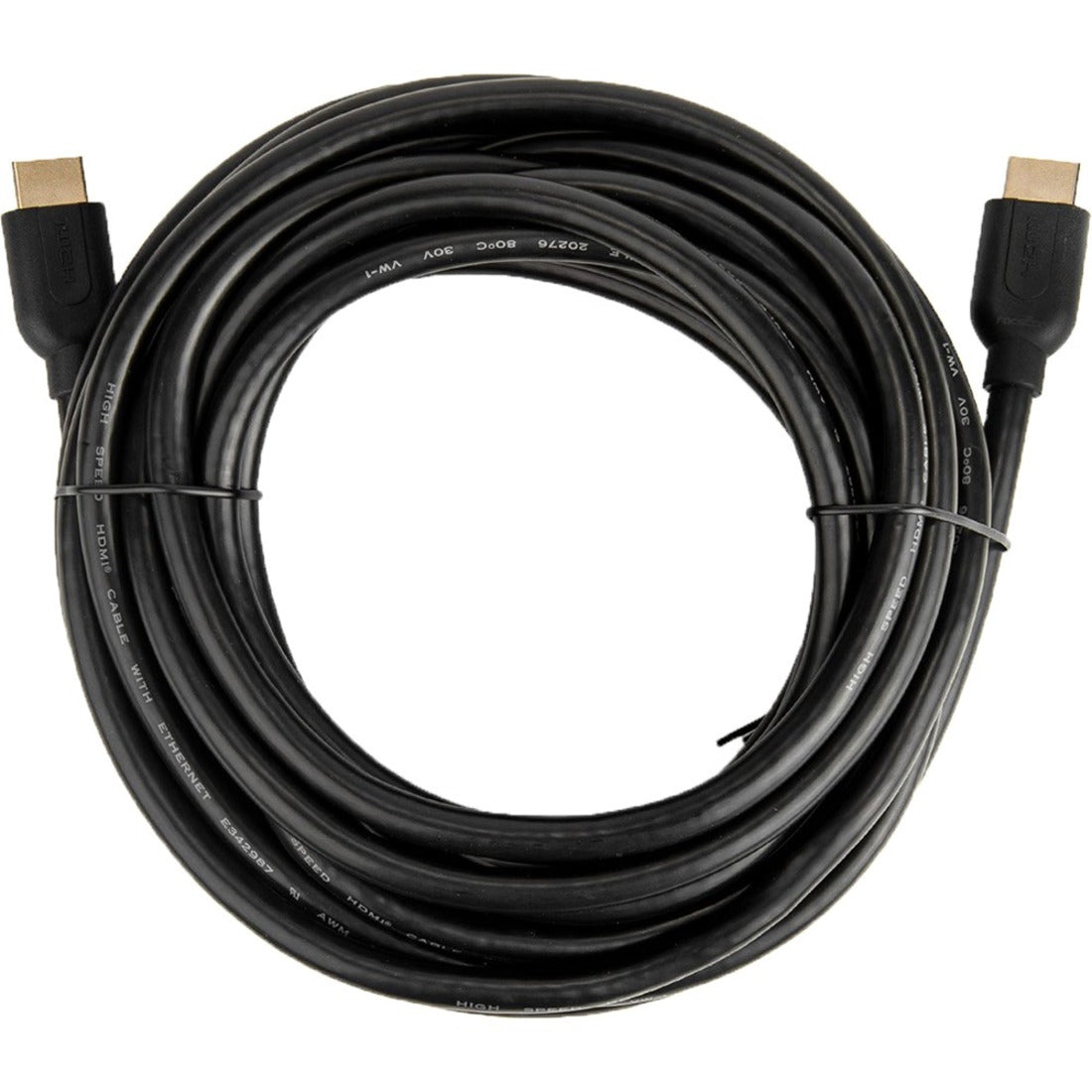 Rocstor Premium 25ft 4K High Speed HDMI to HDMI M/M Cable - Ultra HD HDMI 2.0 Supports 4k x 2k at 60Hz with resolutions up to 3840x2160p and 18Gbps Bandwidth - HDMI 2.0 to HDMI 2.0 Male/Male - HDMI 2.0 for HDTV, DVD Player - 25ft (7.6m) - 1 Retail Pack - 1 x HDMI Male - 1 x HDMI Male - Gold Plated Connectors - Shielding - Black - HDMI CABLE ULTRA HD 4Kx2K - HDMI for Audio/Video Devi SUPPORT 3D 4K2K 60HZ 18GBPS - Y10C228-B1