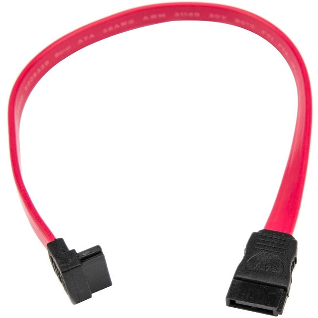 Rocstor Premium 12in SATA to Right Angle SATA Serial ATA Cable - SATA - 12in - SATA - SATA Right Angle Drive Cable - Y10C226-R1