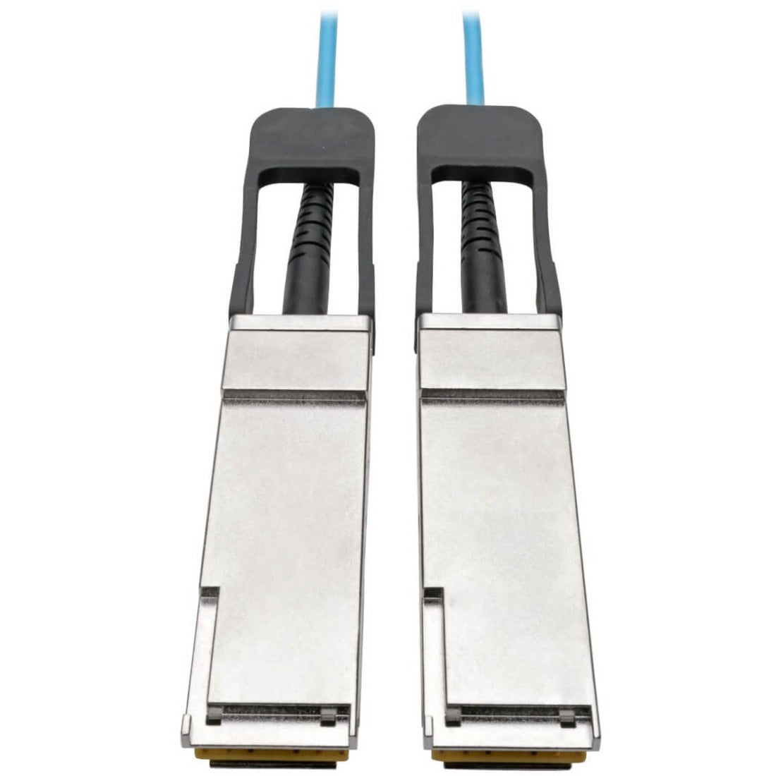 Eaton Tripp Lite Series QSFP+ to QSFP+ Active Optical Cable - 40Gb, AOC, M/M, Aqua, 5M (16.4 ft.) - N28F-05M-AQ