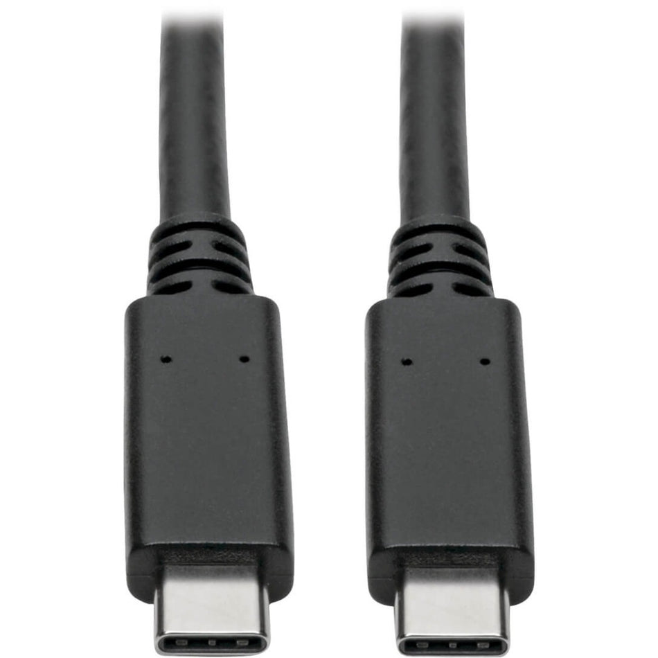 Tripp Lite by Eaton USB-C Cable (M/M) - USB 3.2 Gen 2 (10 Gbps) 5A (100W) Rating USB-IF Certified Thunderbolt 3 Compatible 3 ft. (0.91 m) - U420-C03-G2-5A