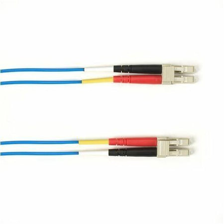 Black Box Colored Fiber OM4 50/125 Multimode Fiber Optic Patch Cable - OFNP Plenum - FOCMPM4-005M-LCLC-BL