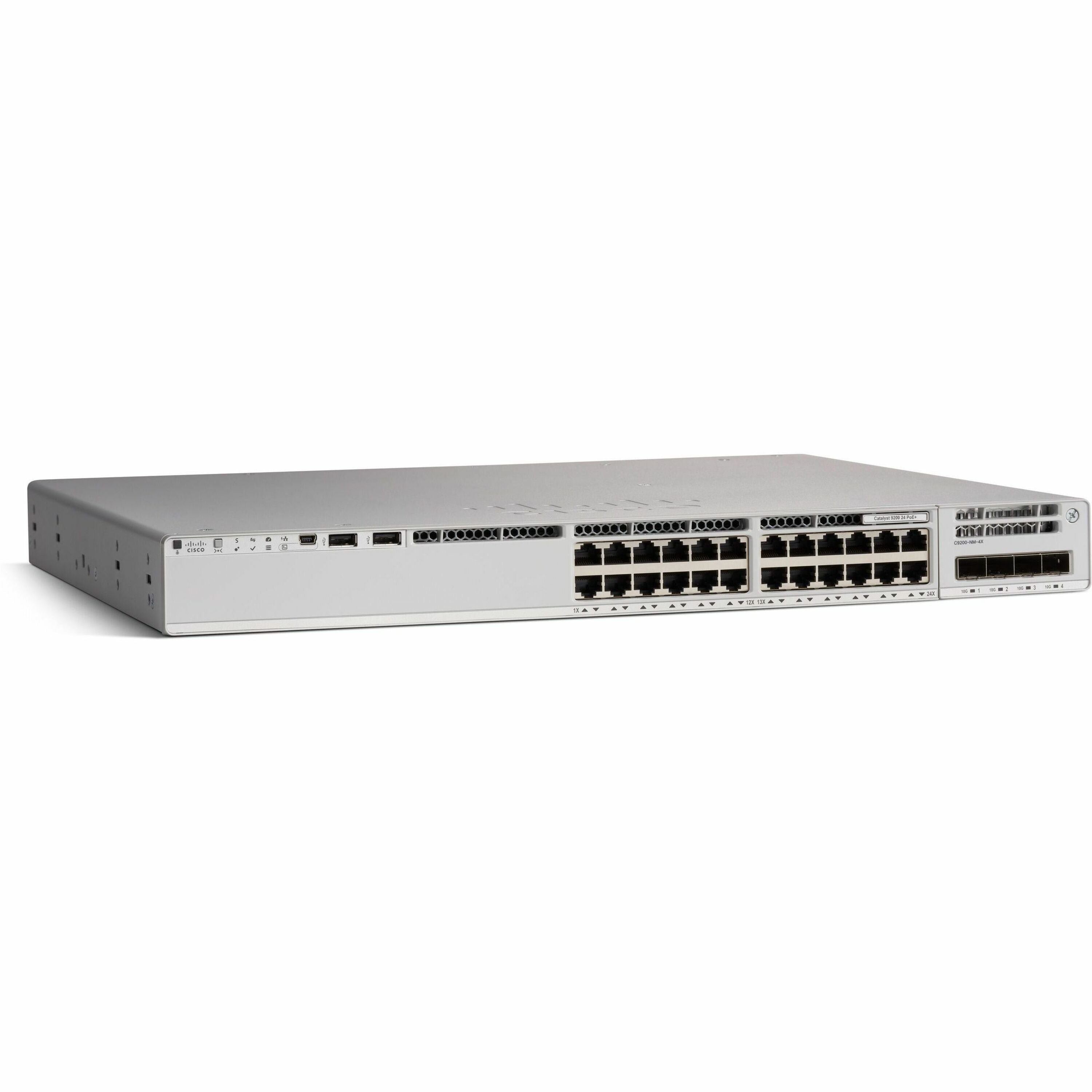 Cisco Catalyst 9200 24-port PoE+ Switch, Network Advantage - C9200-24P-A