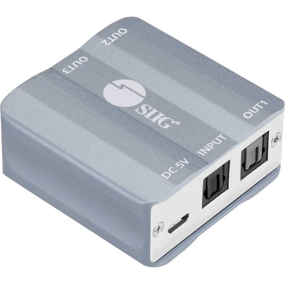 SIIG 1x3 S/PDIF Toslink Splitter - CE-AU0211-S1