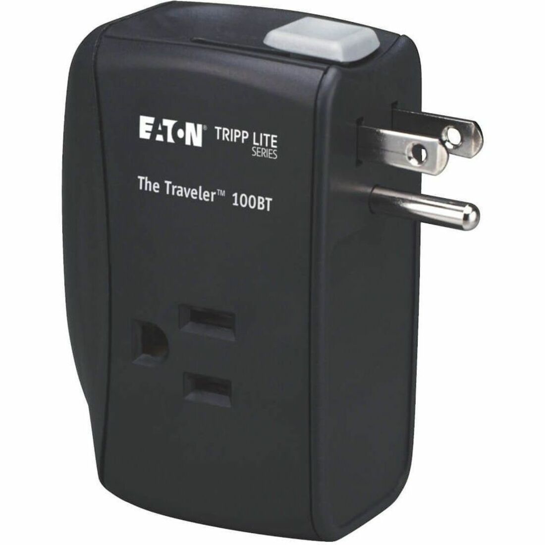 Eaton Tripp Lite Series Protect It! 2-Outlet Portable Surge Protector, Direct Plug-In, 1050 Joules, Ethernet Protection - TRAVELER100BT