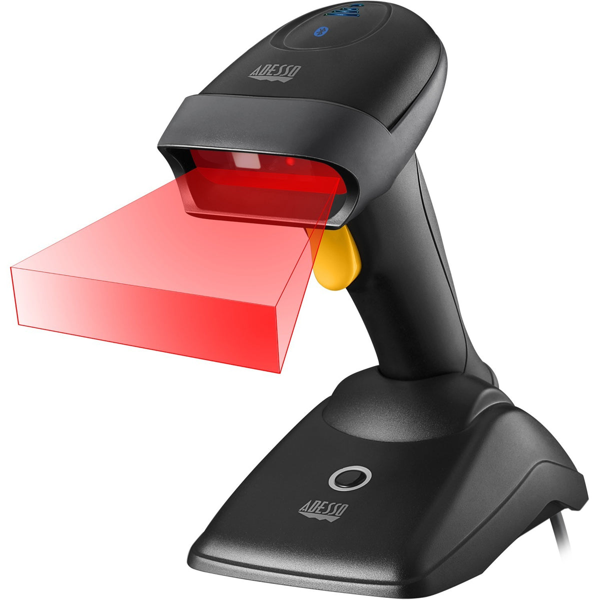 Adesso NUSCAN 2500TB Bluetooth Spill Resistant Antimicrobial 2D Barcode Scanner - NUSCAN 2500TB