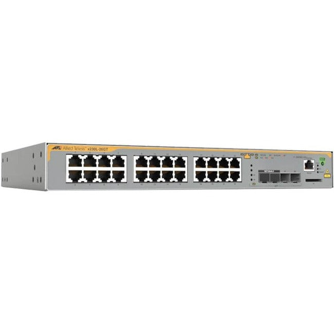 Allied Telesis L3 Switch with 24 x 10/100/1000T Ports and 2 x 100/1000X SFP Ports - AT-X230L-26GT-10