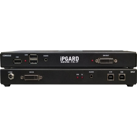 iPGARD Secure 1-Port, Single-Head DVI KVM Switch with Dedicated CAC Port & 4K Support - SDVN-1S-P