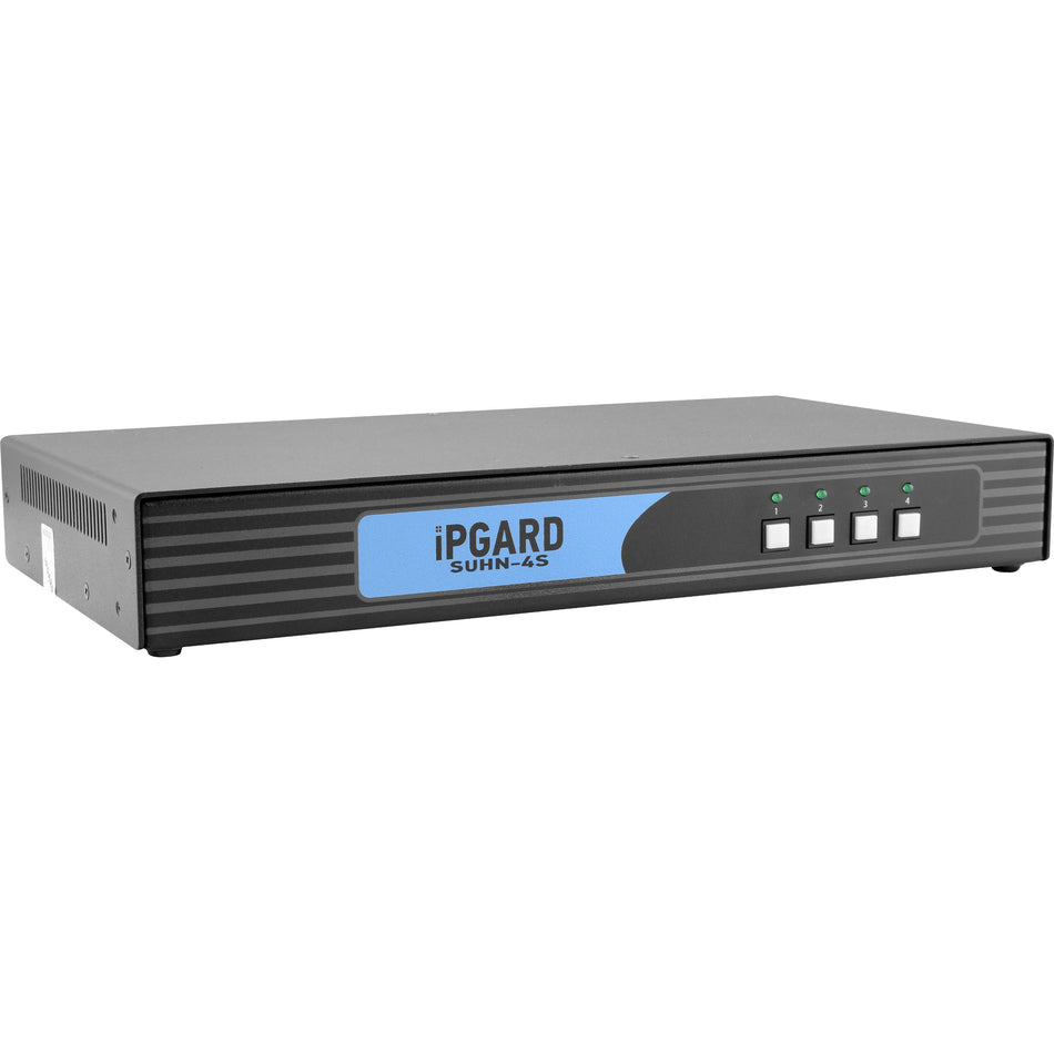 iPGARD Secure 4-Port, Single-Head HDMI KVM Switch with 4K Support - SUHN-4S