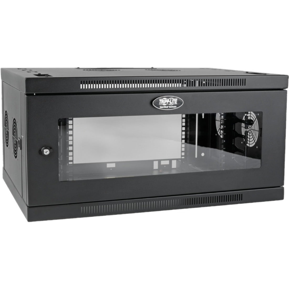 Tripp Lite by Eaton SmartRack 6U Low-Profile Switch-Depth-Plus Wall-Mount Mini Rack Enclosure, Wide, Acrylic Window - SRW6UDPGVRT