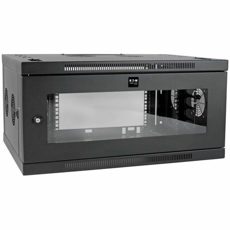 Tripp Lite by Eaton SmartRack 6U Low-Profile Switch-Depth-Plus Wall-Mount Mini Rack Enclosure Wide Acrylic Window - SRW6UDPGVRT