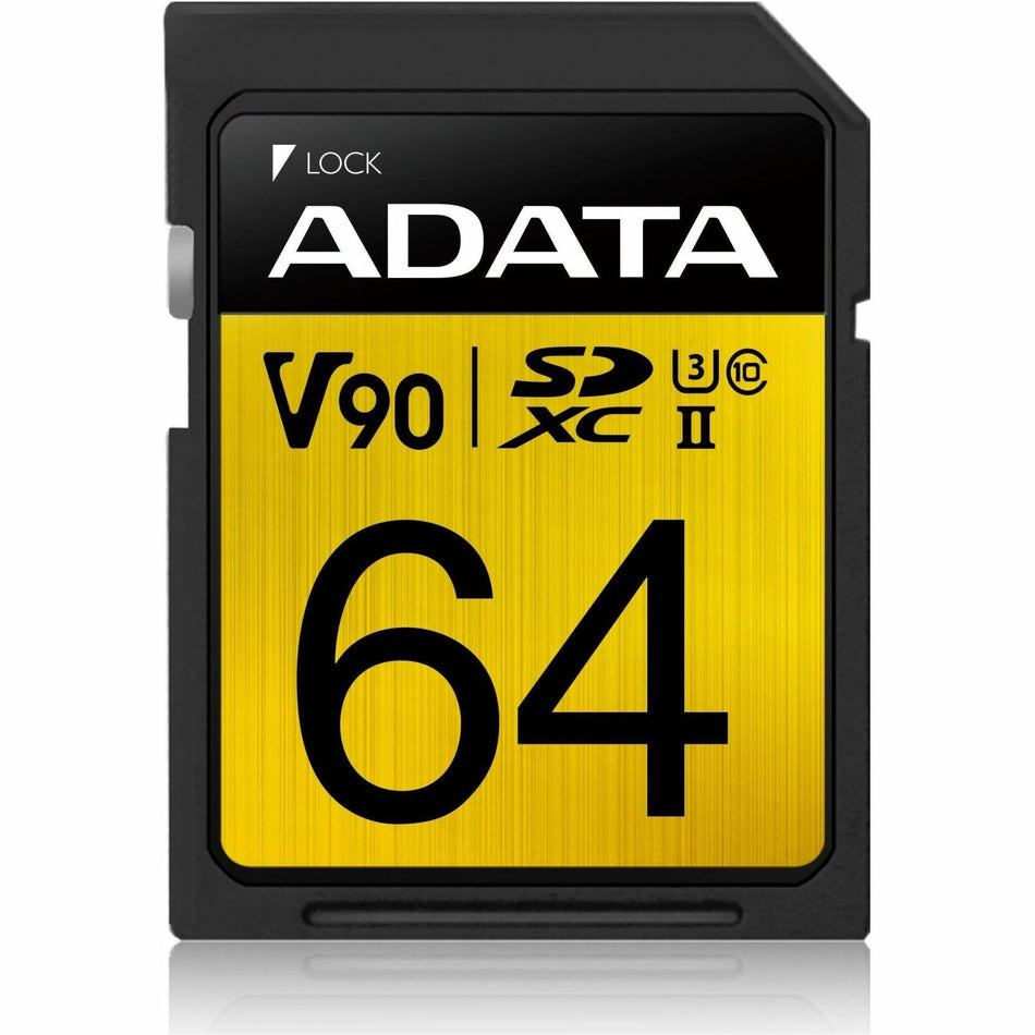 Adata Premier ONE 64 GB Class 10/UHS-II (U3) V90 SDXC - ASDX64GUII3CL10-C