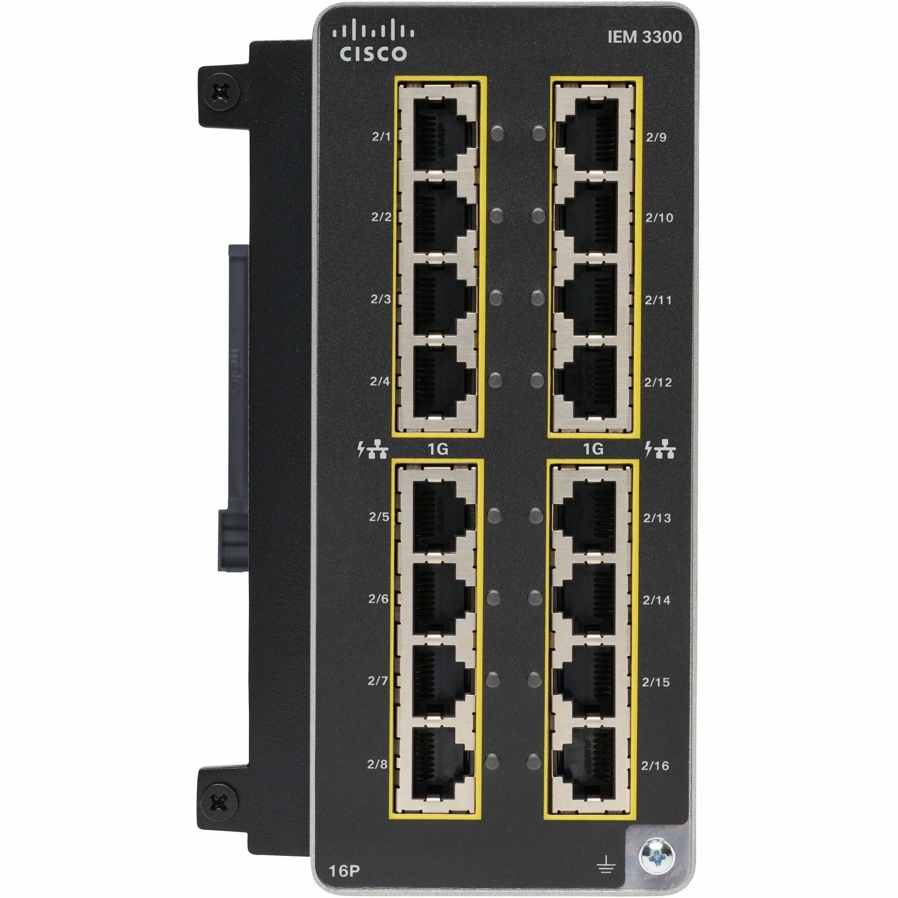 Cisco Catalyst IE3300 Rugged Series Module, 16 Non-PoE Copper - IEM-3300-16T=