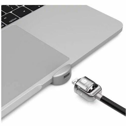 Compulocks Ledge Lock Adapter for MacBook Pro 13" M1 & M2 with Keyed Cable Lock Silver - UNVMBPRLDG01KL