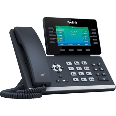 Yealink T54W IP Phone - Corded/Cordless - Corded/Cordless - Bluetooth - Wall Mountable, Desktop - Classic Gray - SIP-T54W