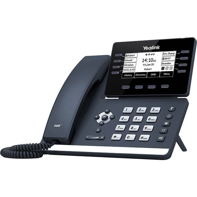 Yealink SIP-T53 IP Phone - Corded/Cordless - Corded - DECT, Bluetooth - Wall Mountable, Desktop - Classic Gray - SIP-T53