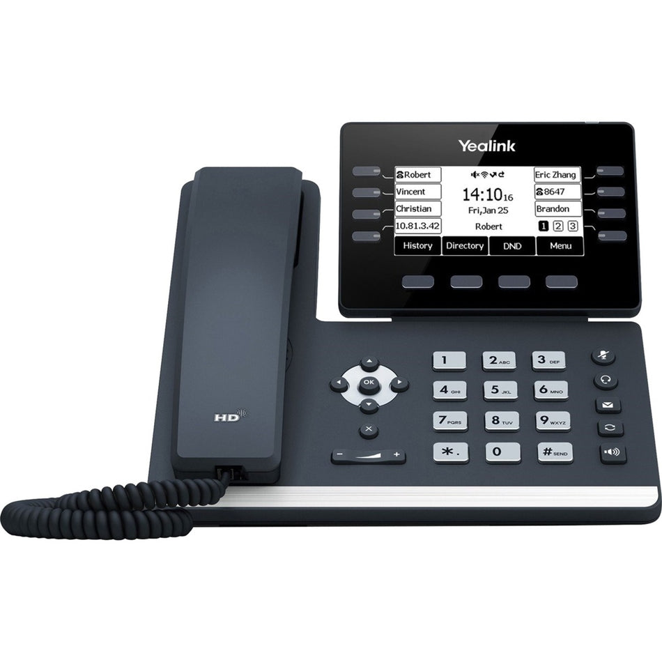 Yealink SIP-T53W IP Phone - Corded - Corded/Cordless - Bluetooth - Wall Mountable, Desktop - Classic Gray - SIP-T53W