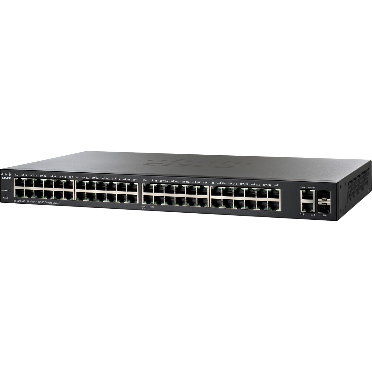 Cisco SF220-48 48-Port 10/100 Smart Plus Switch - SF220-48-K9-NA-RF