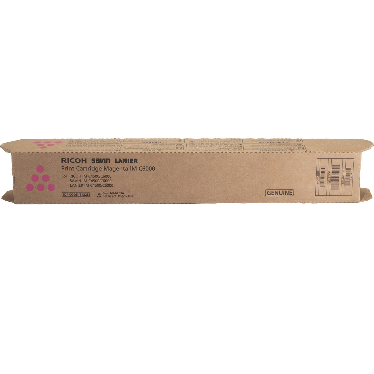 Ricoh Original Laser Toner Cartridge - Magenta - 1 Each - 842281