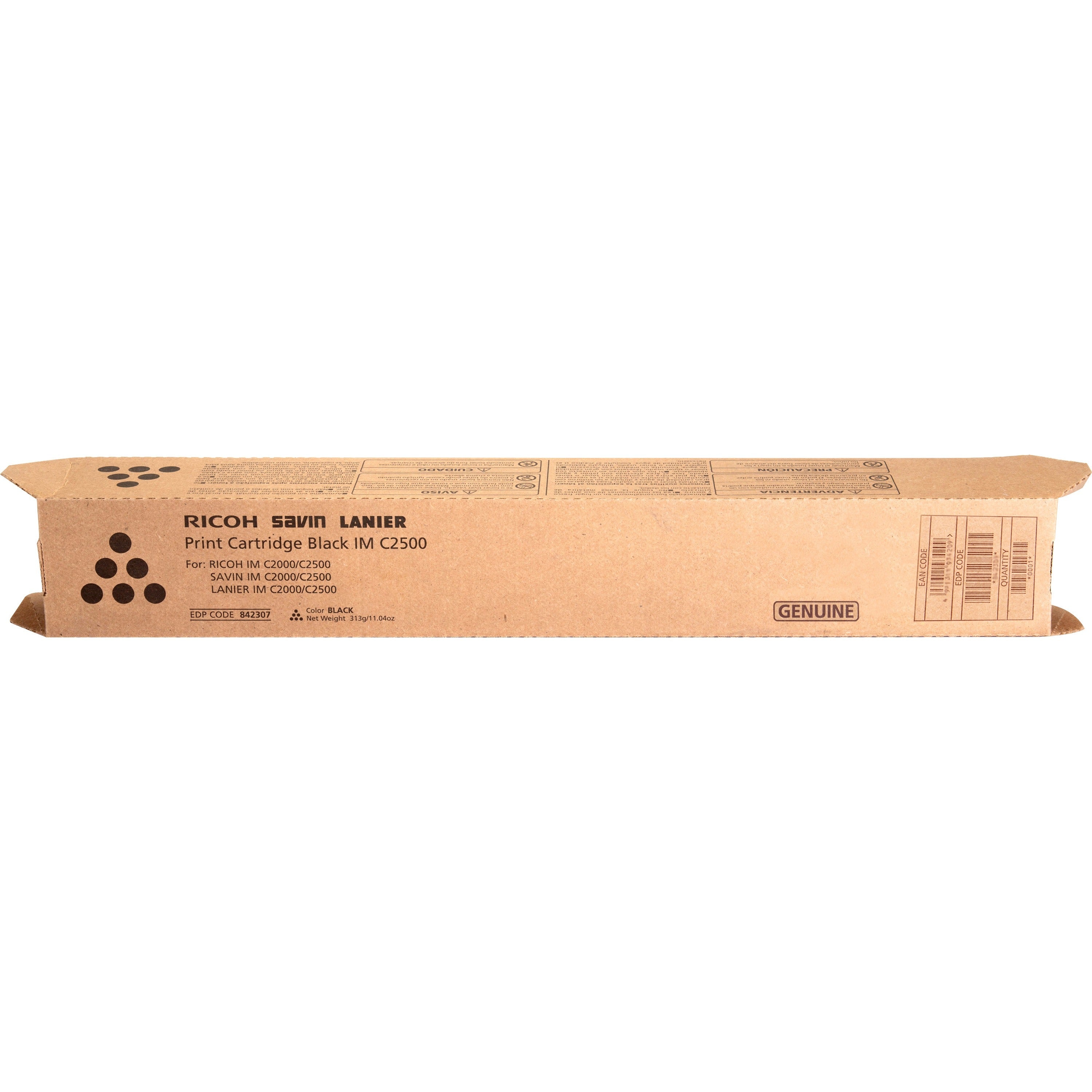Ricoh Original Laser Toner Cartridge - Black - 1 Each - 842307