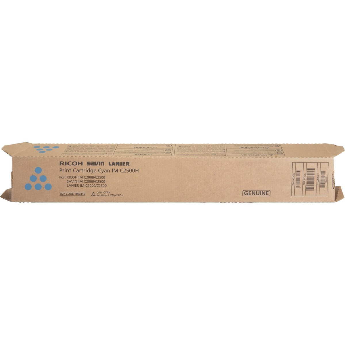 Ricoh Original Laser Toner Cartridge - Cyan - 1 Each - 842310