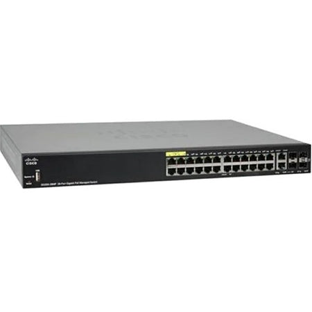 Cisco SG350-28MP 28-Port Gigabit PoE Managed Switch - SG350-28MP-K9EU-RF