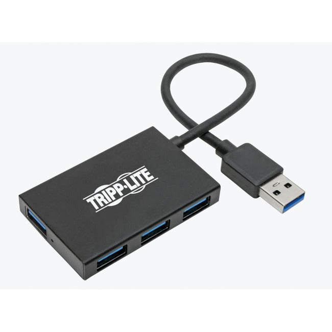 Tripp Lite by Eaton 4-Port Slim Portable USB-A Hub - USB 3.x (5Gbps), Aluminum Housing - U360-004-4A-AL