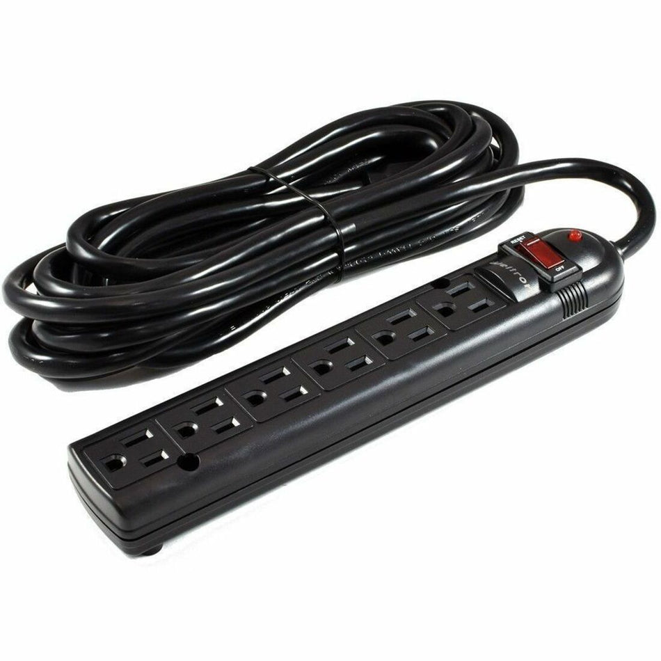Weltron 6-Outlet Surge Protector - WSP-600PLF-25BK