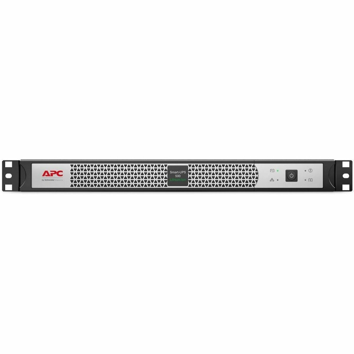 APC Smart-UPS, Line Interactive, 500VA, Lithium-ion, Rackmount 1U, 120V, 4x NEMA 5-15R outlets, Network Card, Short Depth - SCL500RM1UNC