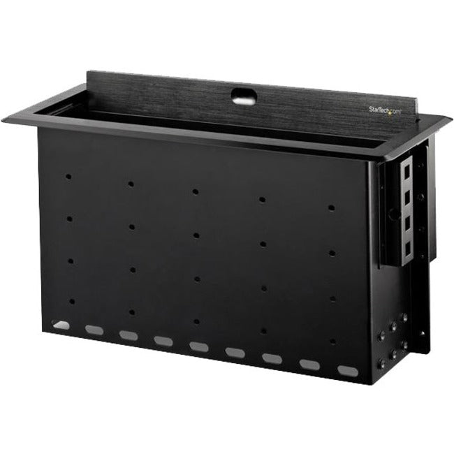 StarTech.com Dual-Module Conference Table Connectivity Box - Customizable - Add two connectivity modules of your choice (sold separately) - Add charging power, AV and laptop connections directly to your boardroom table - Features a lid that closes flush with the table's surface and a built-in cable organizer - BOX4MODULE