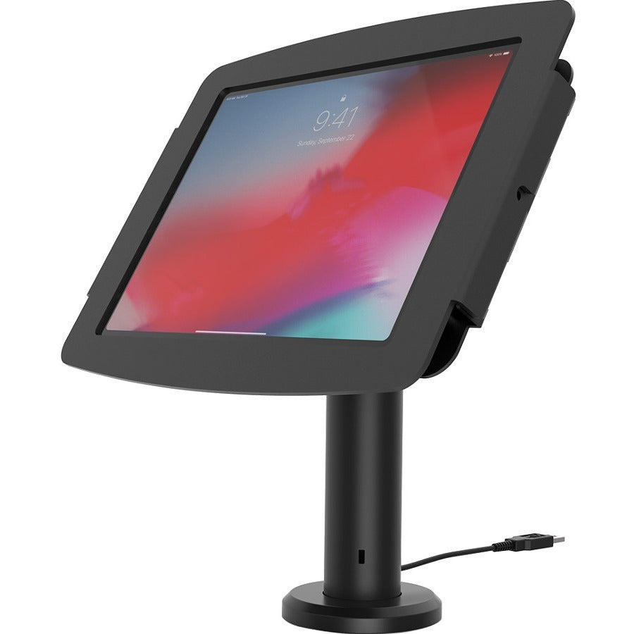 Compulocks iPad Pro 12.9" (3-6th Gen) Space Enclosure Tilting Stand 8" Black - TCDP01299PSENB