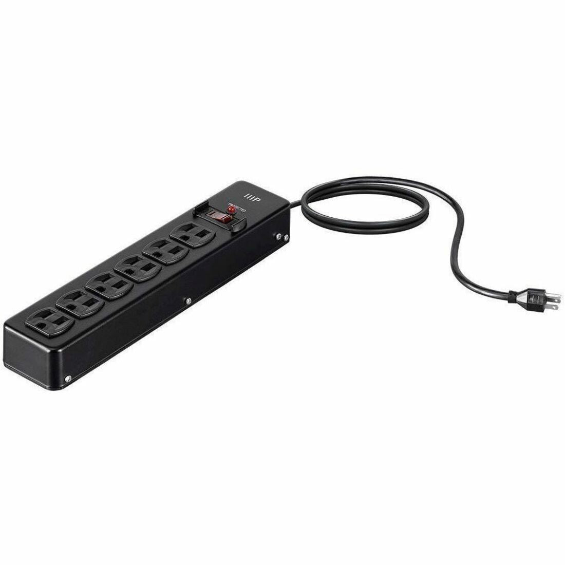 Monoprice 35098 6-Outlets Surge Suppressor/Protector - 35098