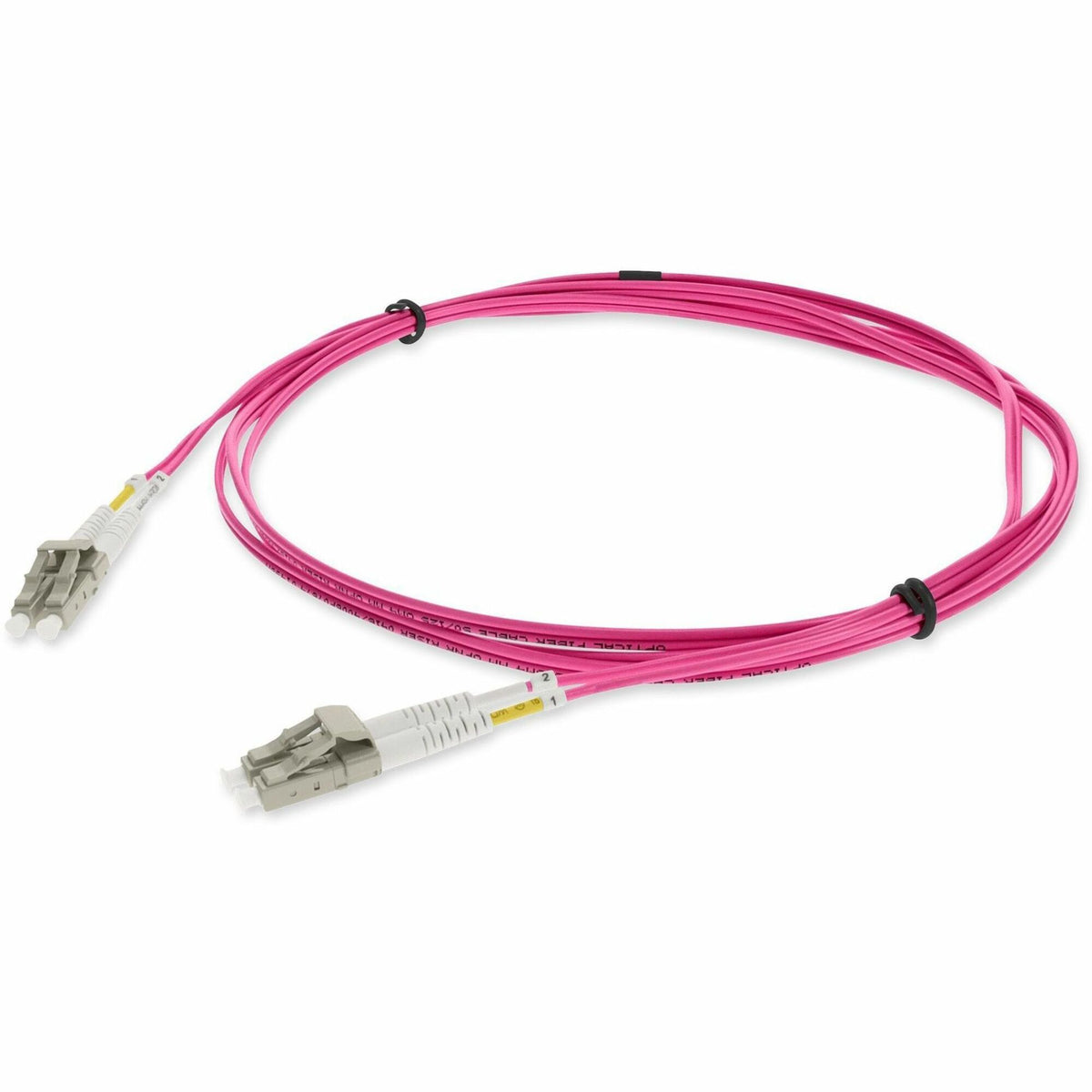 AddOn 5m LC to LC Magenta OM4 Duplex OFNR (Riser-Rated) Fiber Patch Cable - ADD-LC-LC-5M5OM4-MA