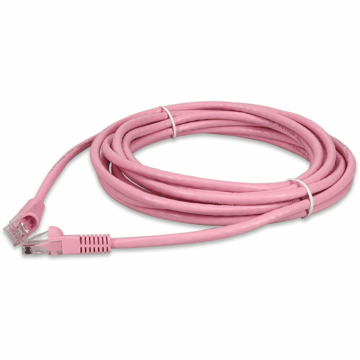 AddOn 25ft Pink CAT 6 PVC Ethernet Cable Snagless Bubble Boot RJ-45 M/M - ADD-25FCAT6-PK