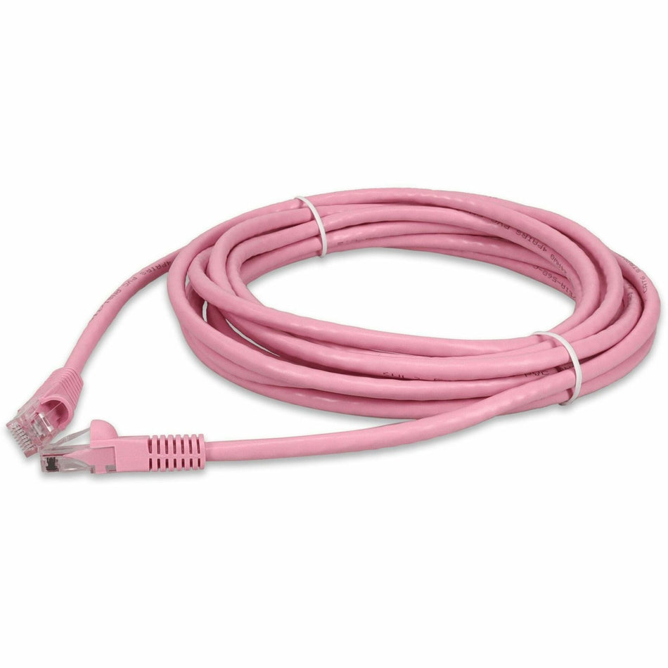 AddOn 25ft Pink CAT 6 PVC Ethernet Cable Snagless Bubble Boot RJ-45 M/M - ADD-25FCAT6-PK