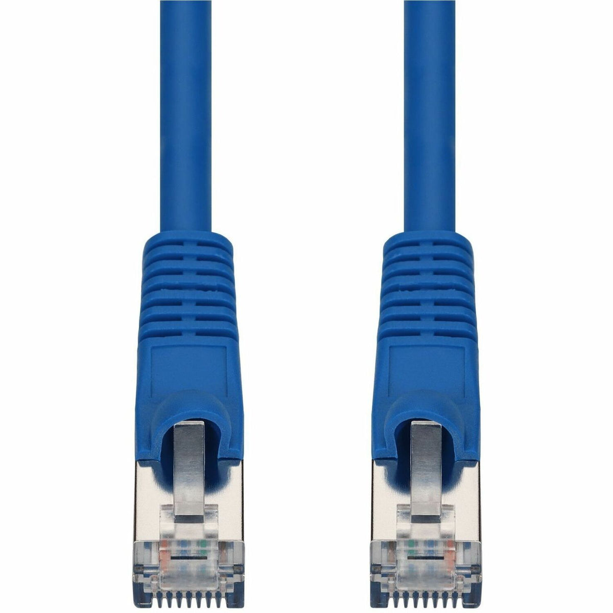 AddOn 12ft Blue CAT 7 Shielded (S/FTP) PVC Ethernet Cable Snagless Bubble Boot RJ-45 M/M - ADD-12FCAT7-BE