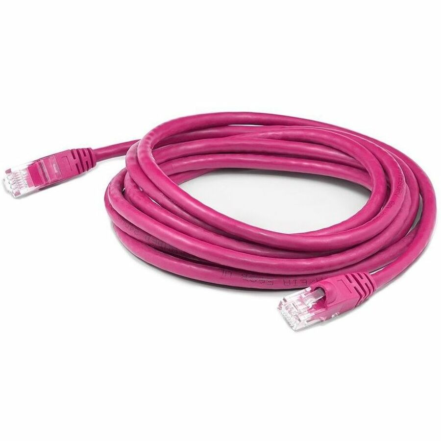 AddOn 14ft RJ-45 (Male) to RJ-45 (Male) Straight Pink Cat5e UTP PVC Copper Patch Cable - ADD-14FCAT5E-PK