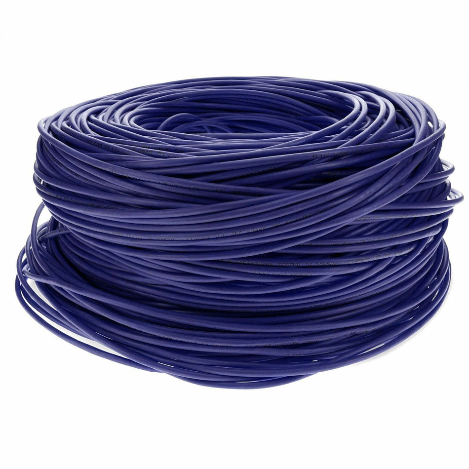 AddOn 1000ft Non-Terminated Purple CAT 6 PVC Bulk Cable - ADD-CAT6BULK1K-PE