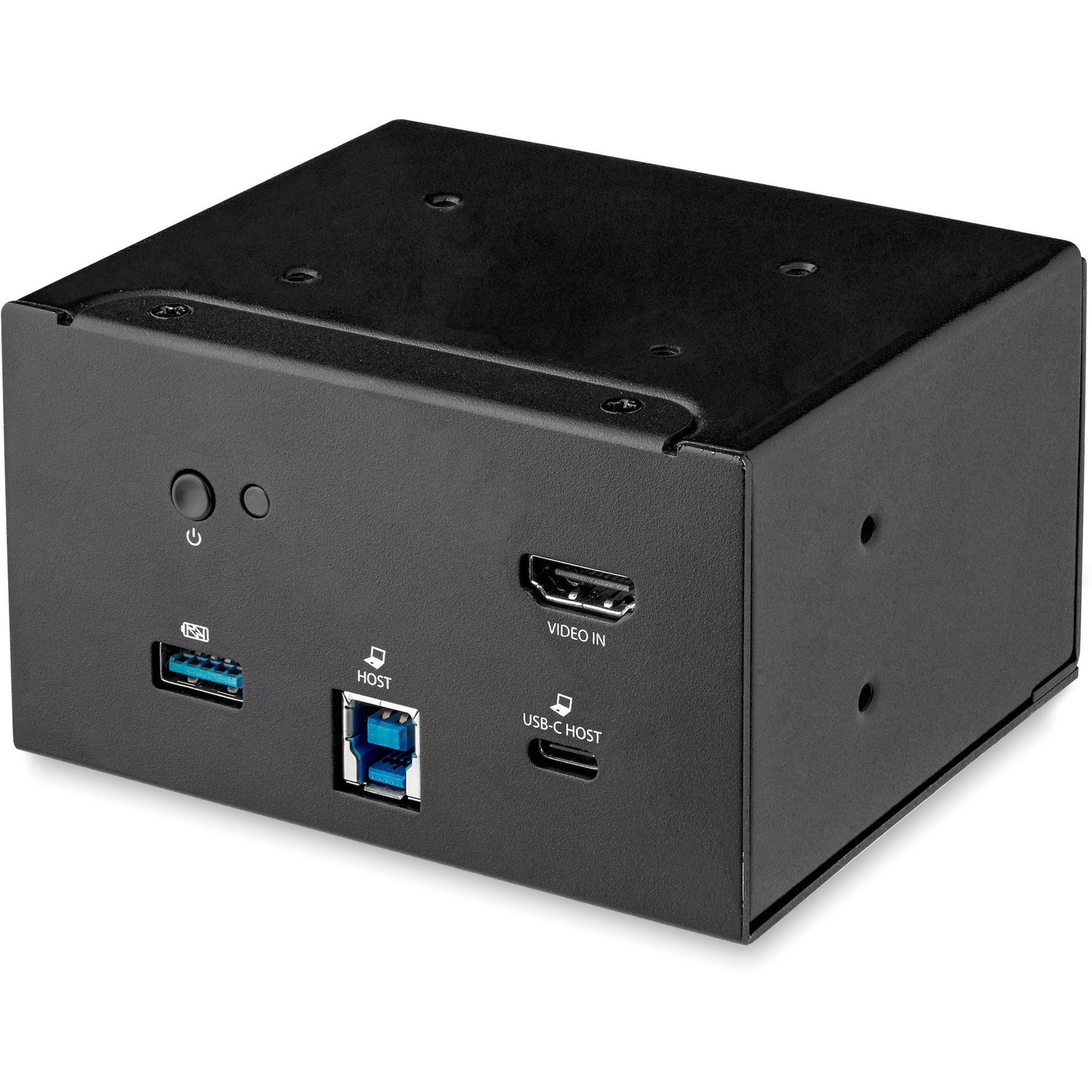 StarTech.com Laptop docking module for the conference table connectivity box lets you access boardroom or huddle space devices - Set up conference calls using applications such as Skype for Business - USB-C or USB-A laptop docking - USB-A charging port - USB-C Power Delivery 2.0 - Table-mounting bracket included - MOD4DOCKACPD