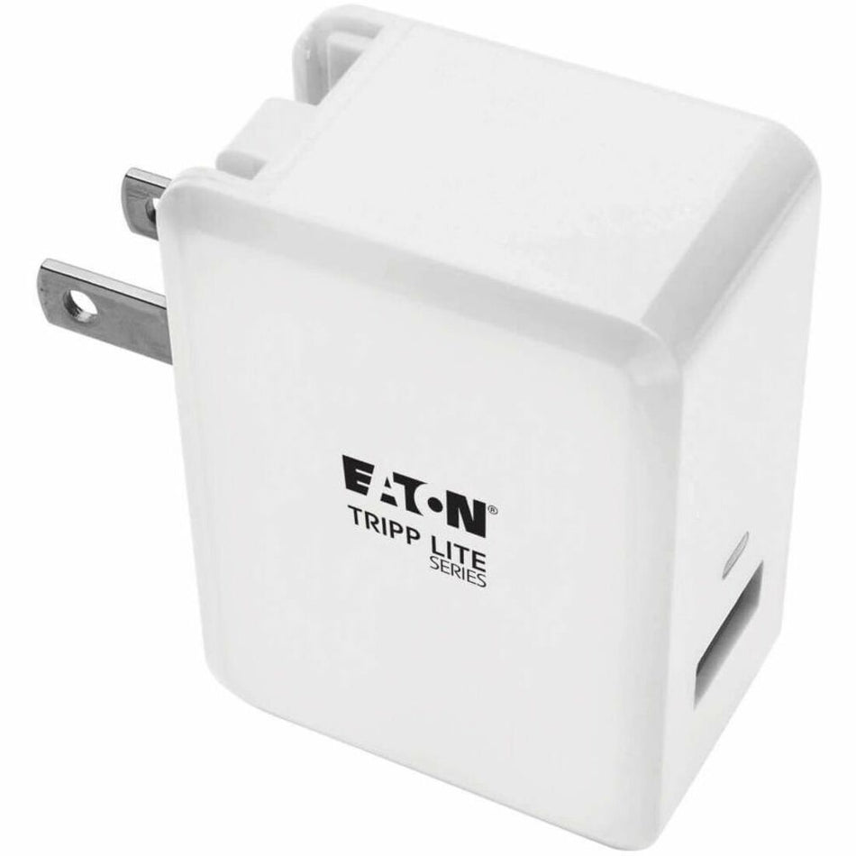 Eaton Tripp Lite Series 1-Port USB Wall/Travel Charger with Quick Charge 3.0 - Class A 5/9/12V DC Out, 18W - U280-W01-QC3-1