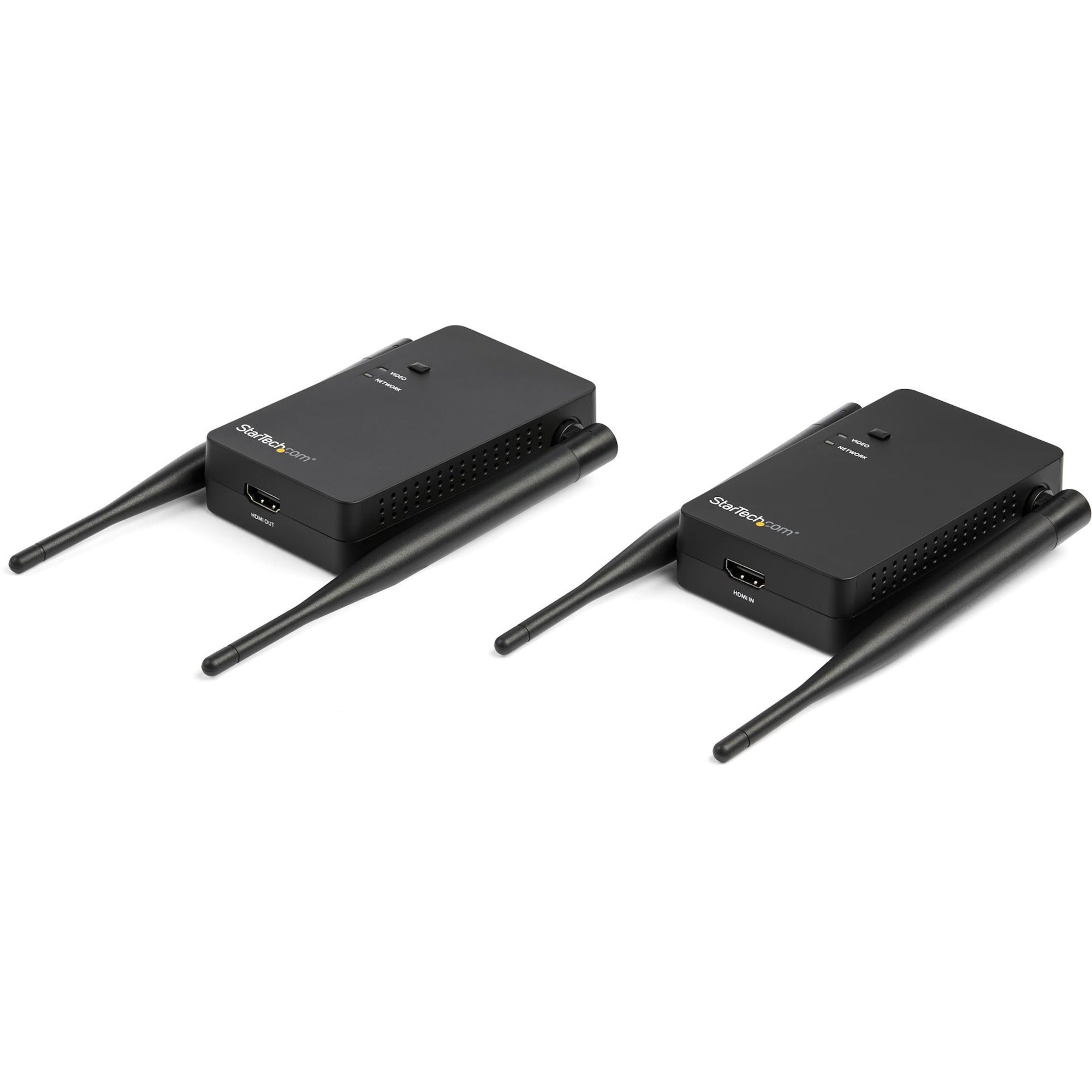 StarTech.com Wireless HDMI Transmitter and Receiver Kit - 656 ft. - 1080p - HDMI over Wireless Extender - 2-Channel Audio Support - Low Latency - Wireless Long-Range Extension up to 200 m - ST121WHDLR