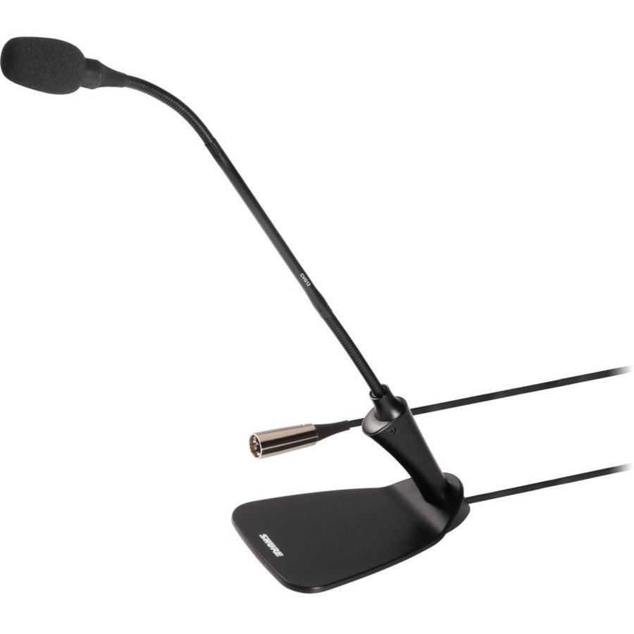 Shure CVG12D-B/C Wired Electret Condenser Microphone - Black - CVG12D-B/C
