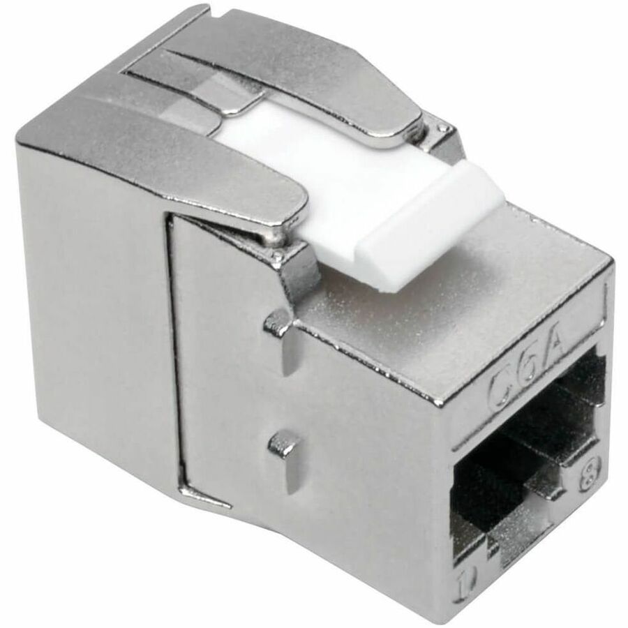Eaton Tripp Lite Series Keystone Jack Cat6a/Cat6/Cat5e, RJ45, Shielded, Dust Cap - Toolless, PoE/PoE+ Compliant, TAA - N238-001-SH-TF